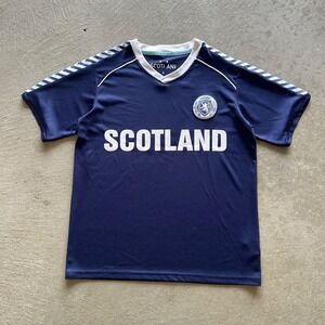 Scotland Football Jersey Size Small Navy Blue White Soccer Kit